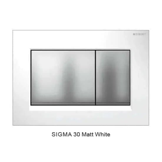 Avis Matte White in wall Toilet With Geberit Cistern - Hera BathwareMatte WhiteSigma 30 Matte White