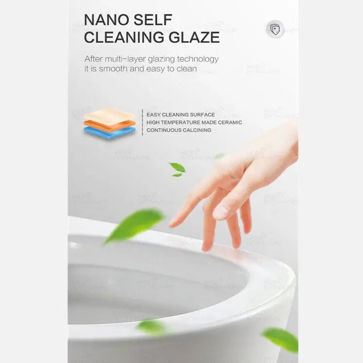 Benson Wall Faced Gloss White Rimless Toilet Suite - Hera BathwareGloss White