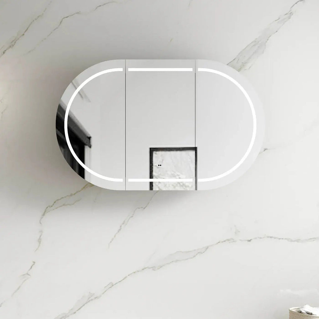 Bondi LED Shaving Cabinet 900/1200/1500/1800mm - Hera BathwareMatte White1200mm