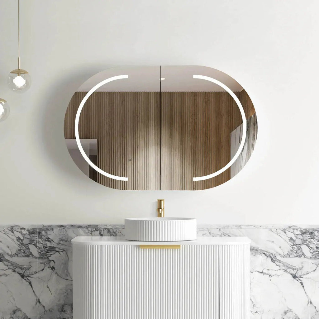 Bondi LED Shaving Cabinet 900/1200/1500/1800mm - Hera BathwareNatural Oak900mm