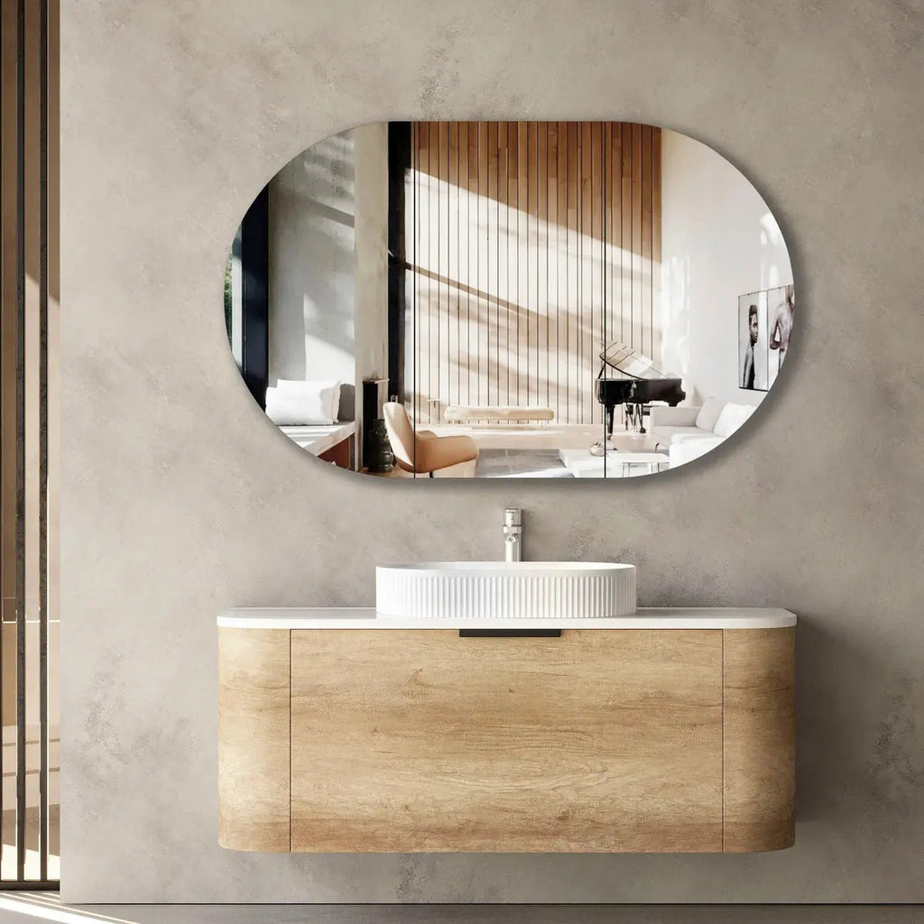 Bondi Natural Oak 1200mm Wall Hung Vanity - Hera Bathware