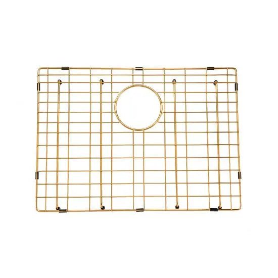 Brushed Gold 600x450x230mm 1.2mm Handmade Top/Undermount Single Bowl Kitchen Sink 304 Stainless Steel - Hera BathwareBrushed Gold