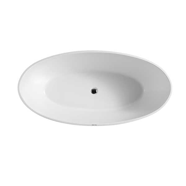 BTT Series Free Standing Bathtub - Gloss /Matte White - Hera Bathware1540mmGloss White