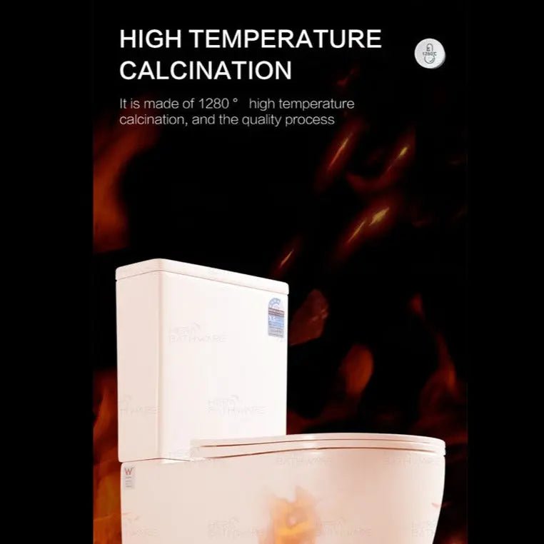 Campbell Wall Faced Tornado Flush Large Toilet Suite Gloss White - Hera BathwareGloss White