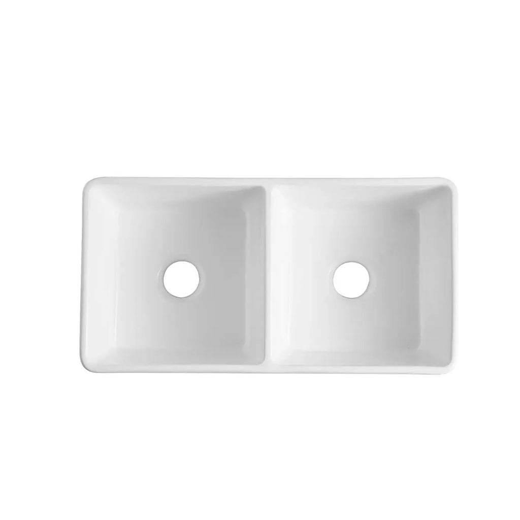 DOUBLE BUTLER SINK 845X455X255MM - Hera BathwareGloss White