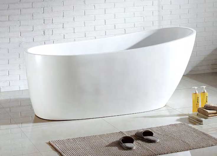 Dublin Free Standing Bathtub - Hera Bathware1700mmGloss White
