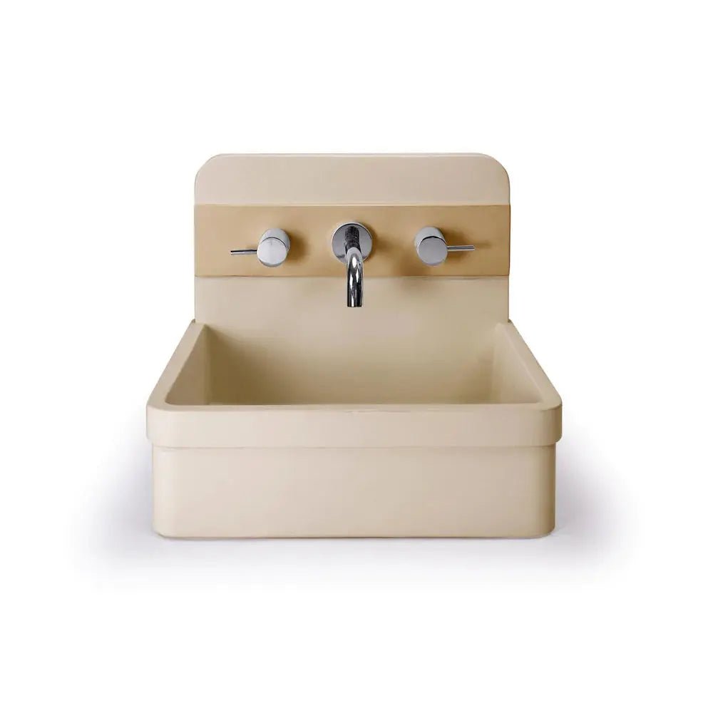 HERBERT BASIN - TWO TONE - WALL HUNG - Hera BathwareCustard