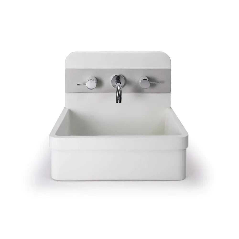 HERBERT BASIN - TWO TONE - WALL HUNG - Hera BathwareIvory