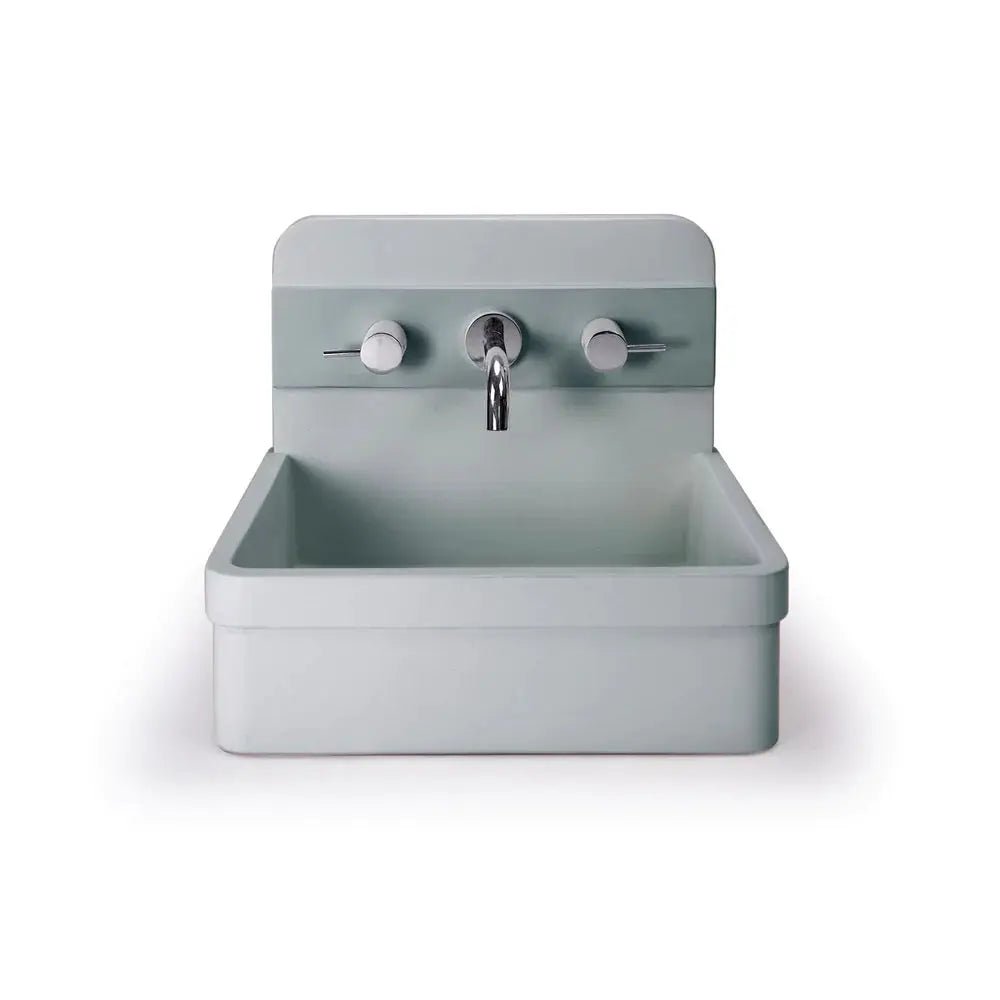 HERBERT BASIN - TWO TONE - WALL HUNG - Hera BathwarePowder Blue