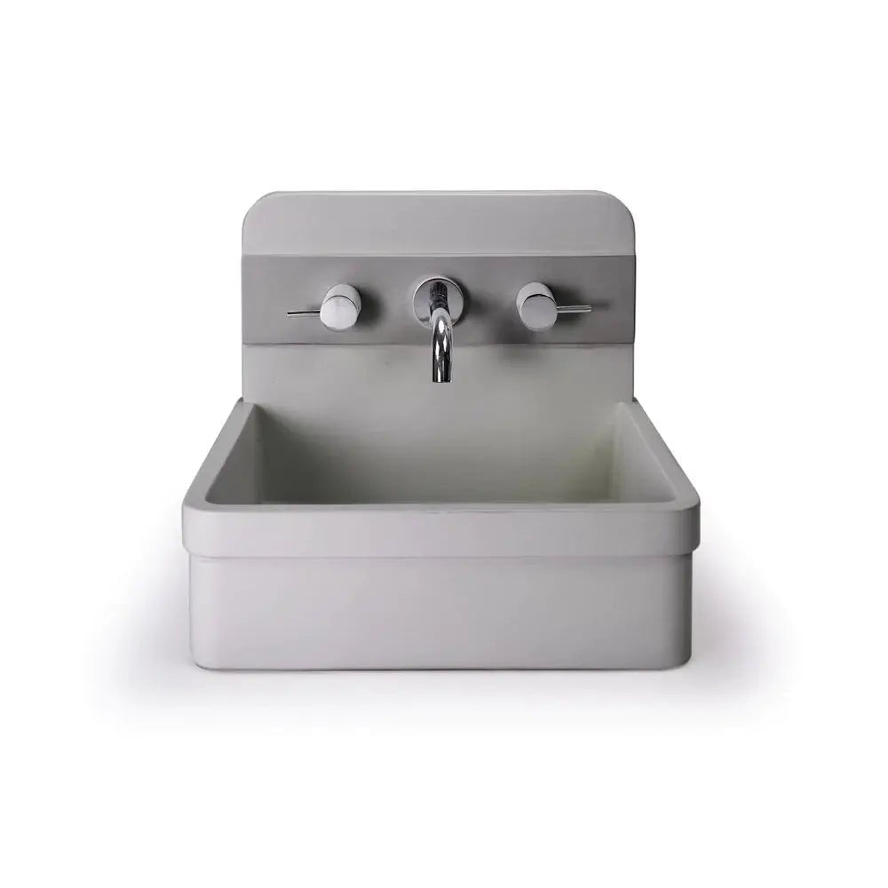 HERBERT BASIN - TWO TONE - WALL HUNG - Hera BathwareSky Grey