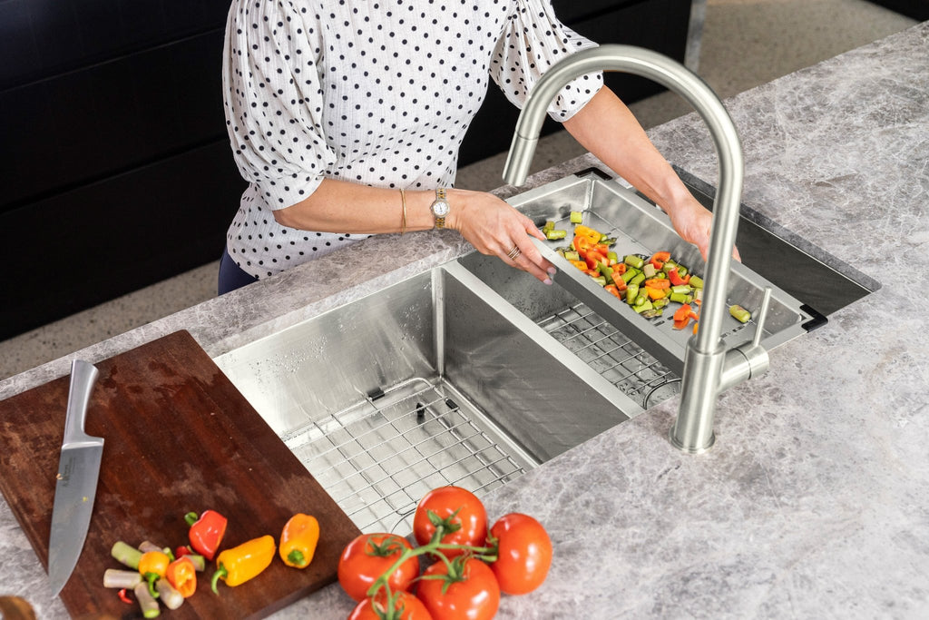 Lavello Kitchen Sink Colander - Hera BathwareBrushed Nickel