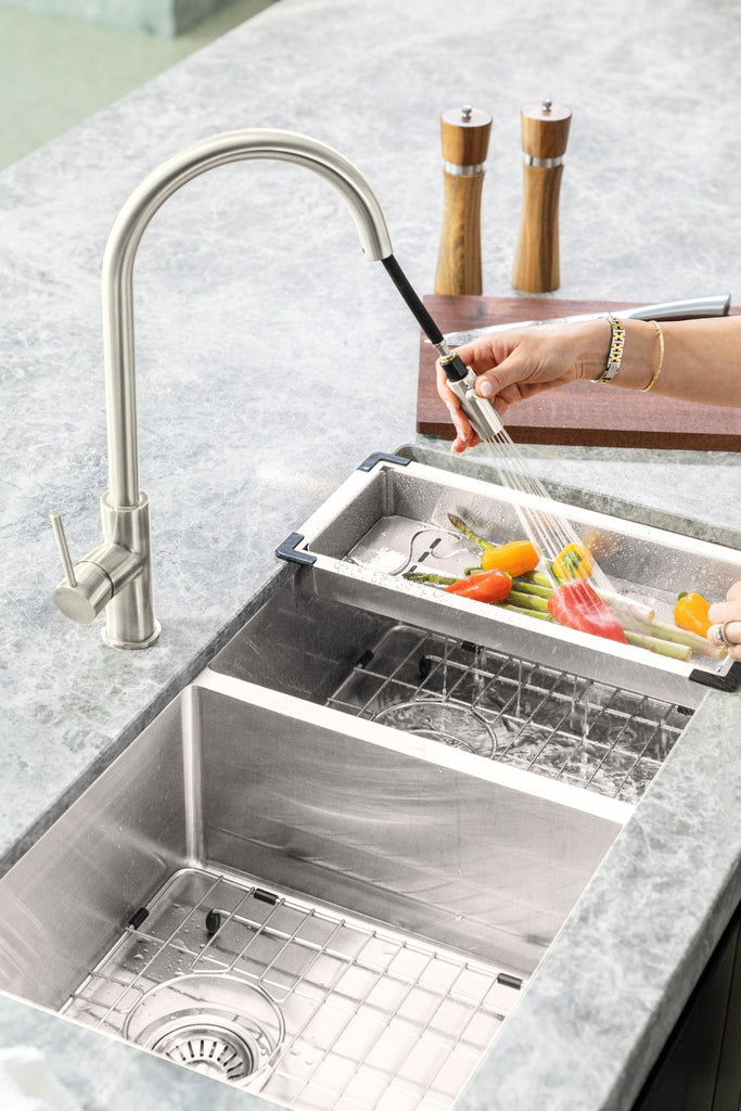 Lavello Kitchen Sink Colander - Hera BathwareBrushed Nickel
