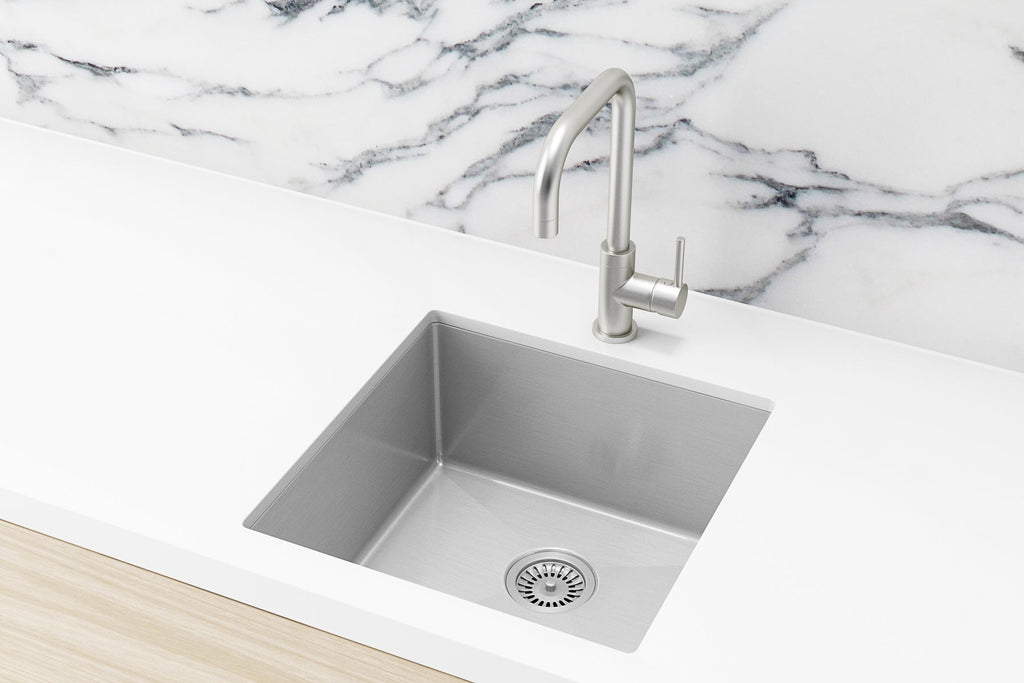 Lavello Kitchen Sink - Single Bowl 450 x 450mm - Hera BathwareBrushed Nickel