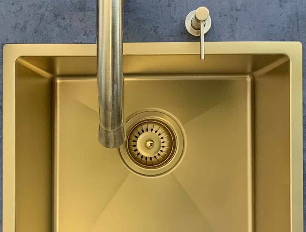 Lavello Kitchen Sink - Single Bowl 450 x 450mm - Hera BathwareBrushed Nickel