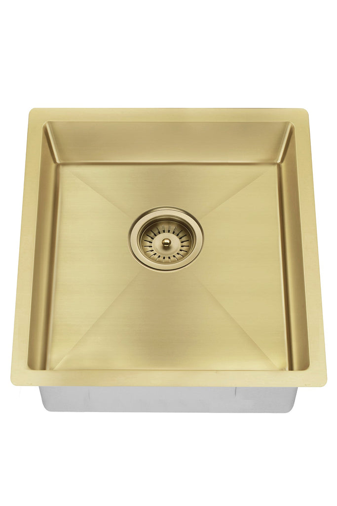 Lavello Kitchen Sink - Single Bowl 450 x 450mm - Hera BathwareBrushed Nickel