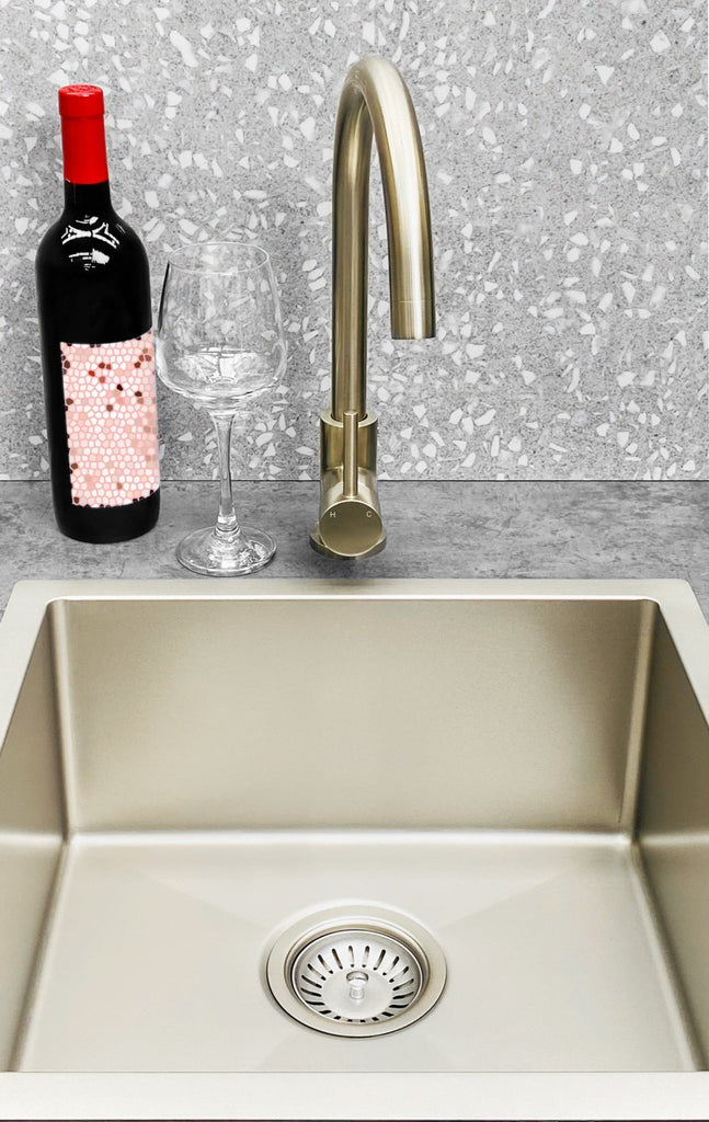 Lavello Kitchen Sink - Single Bowl 450 x 450mm - Hera BathwareBrushed Nickel