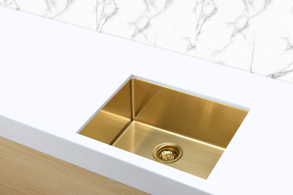 Lavello Kitchen Sink - Single Bowl 450 x 450mm - Hera BathwareBrushed Nickel
