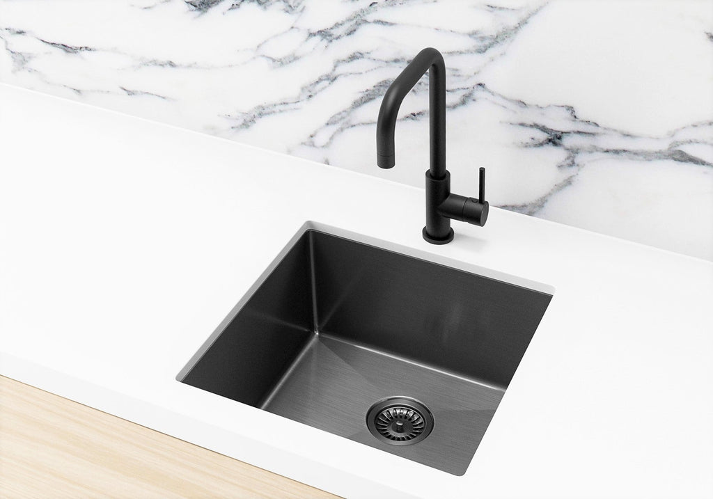 Lavello Kitchen Sink - Single Bowl 450 x 450mm - Hera BathwareBrushed Nickel