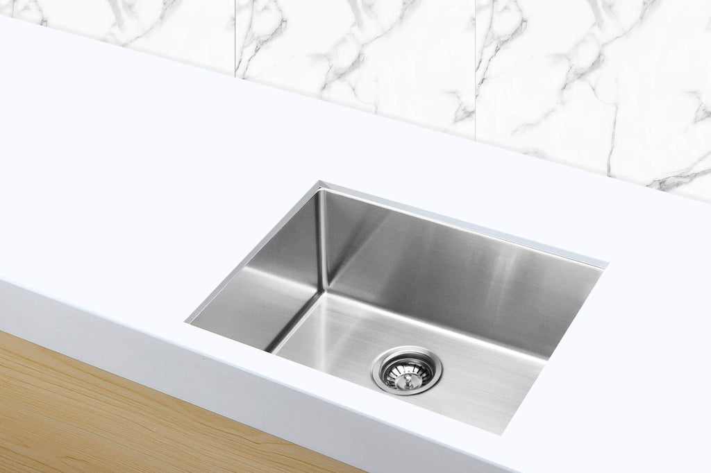 Lavello Kitchen Sink - Single Bowl 450 x 450mm - Hera BathwareBrushed Nickel