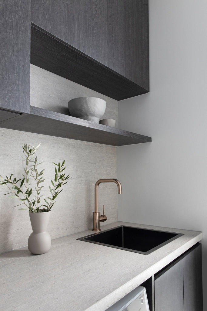 Lavello Kitchen Sink - Single Bowl 450 x 450mm - Hera BathwareBrushed Nickel