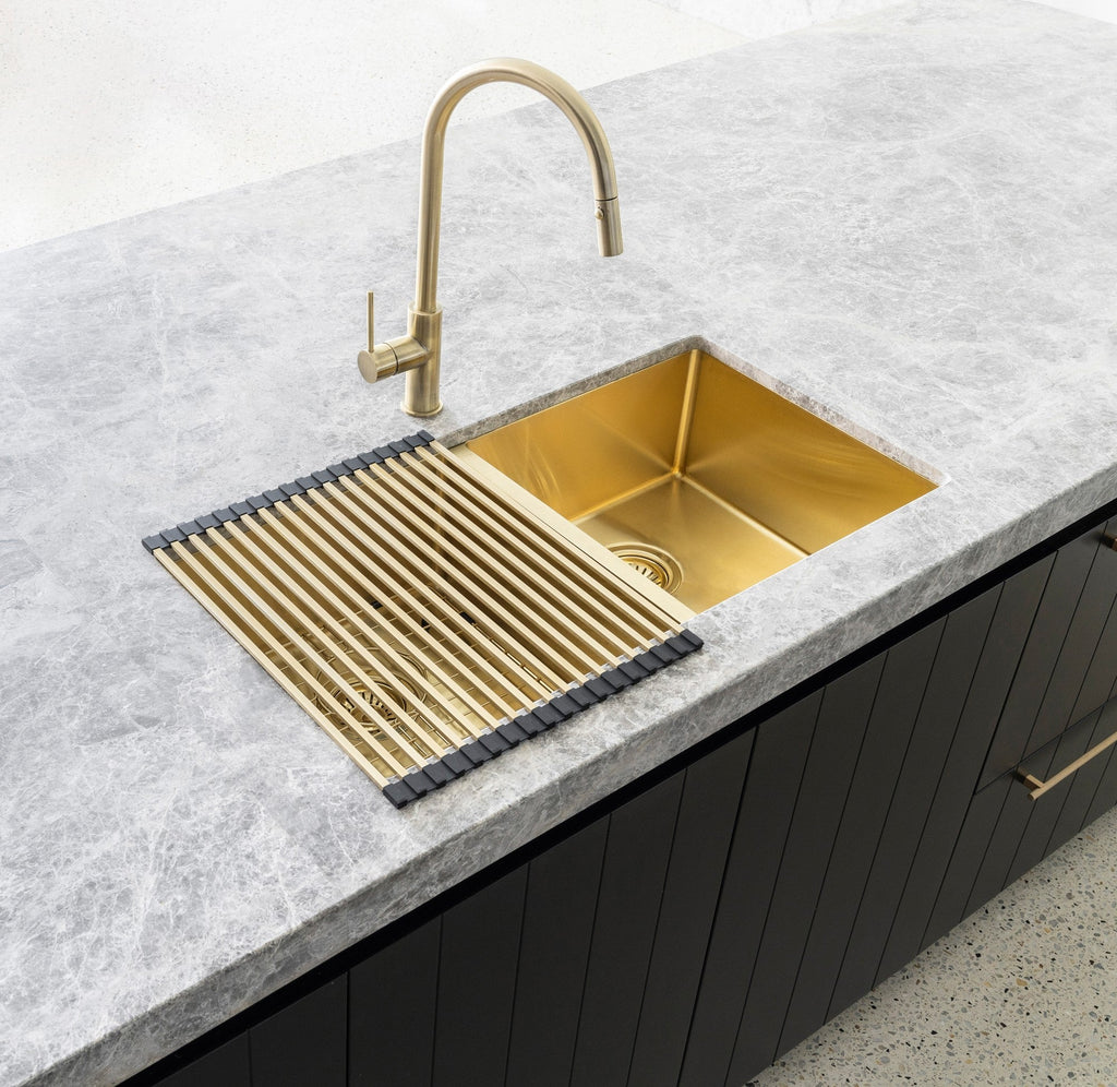 Lavello Stainless Steel rolling mat protector - Hera BathwareChrome