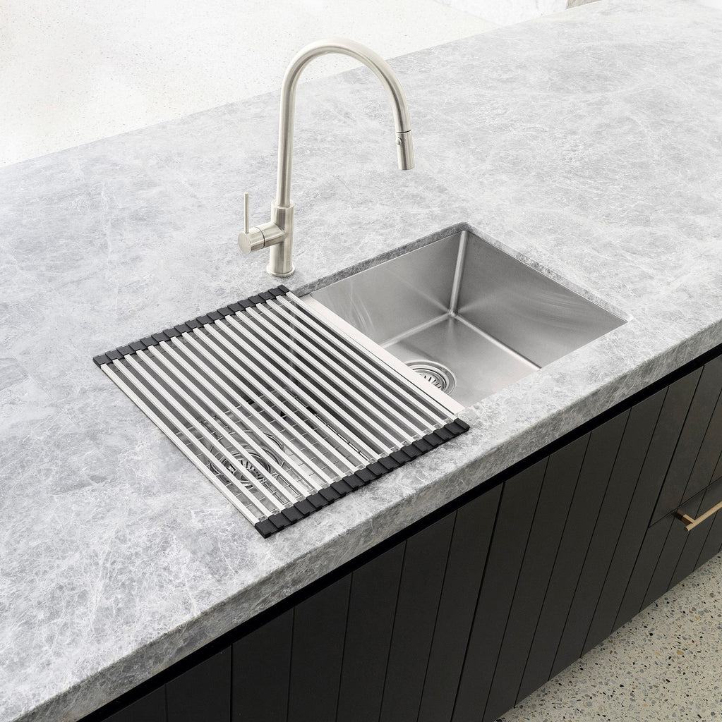 Lavello Stainless Steel rolling mat protector - Hera BathwareChrome