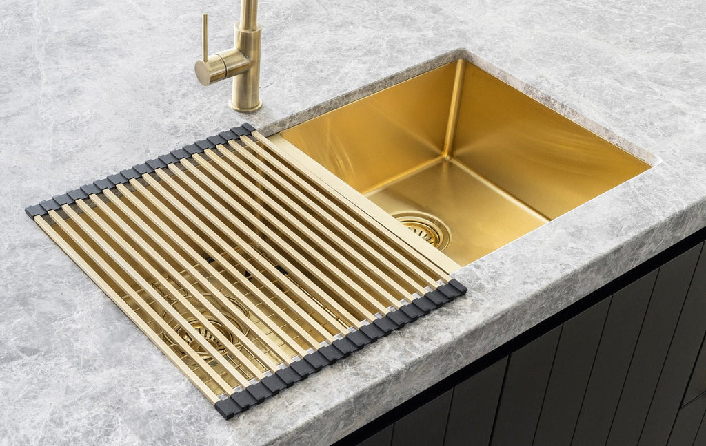 Lavello Stainless Steel rolling mat protector - Hera BathwareChrome