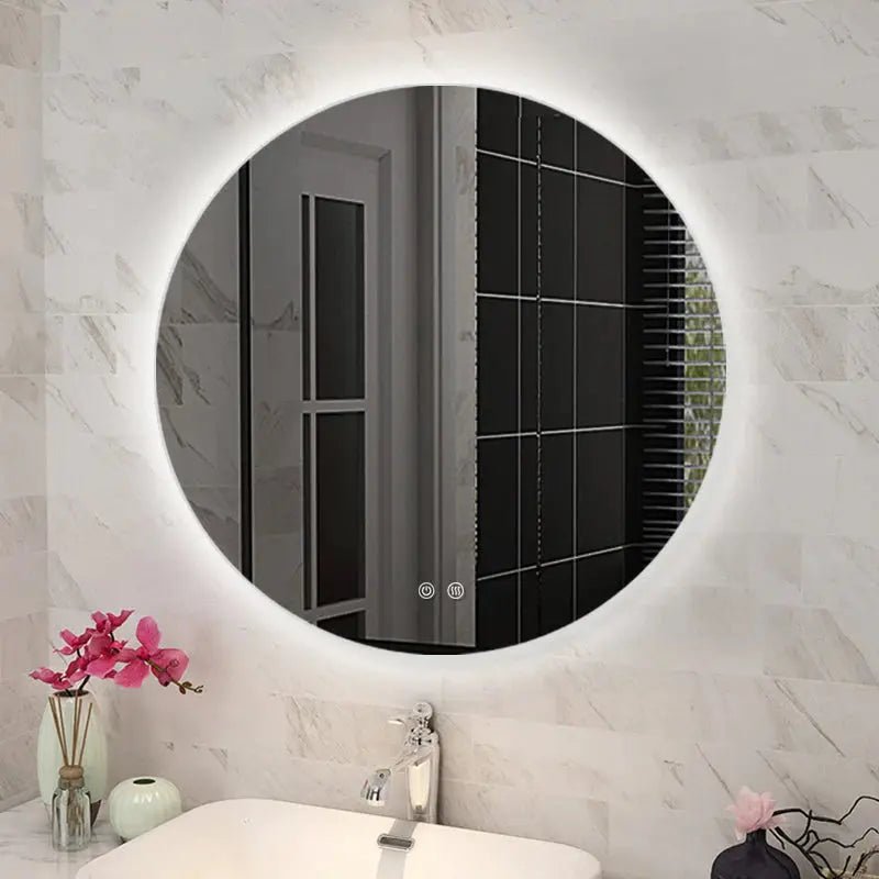 LED Round MIrror 600/750/900mm Lighting on the rim - Hera Bathware750mm