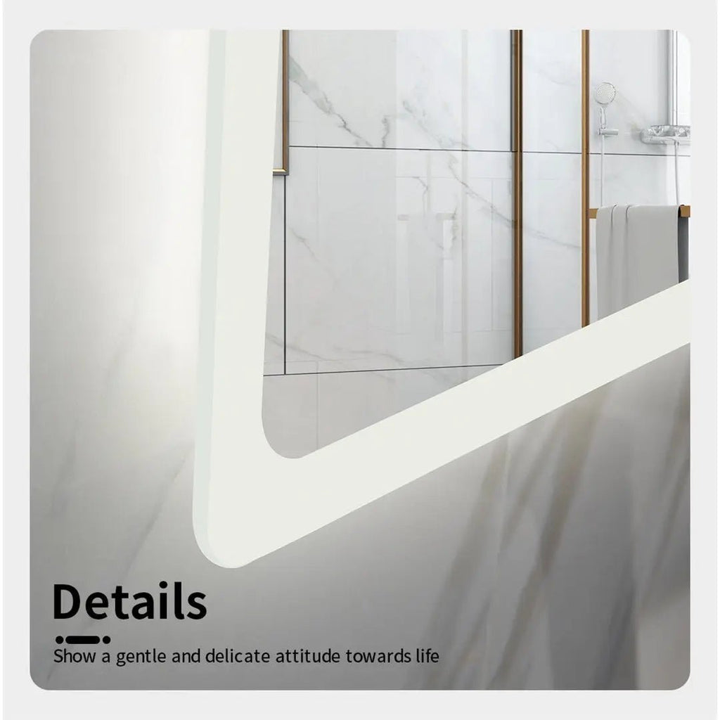 MACEDON Rectangular Frosted edge Frame - Less LED Mirror 600/750/900/1200/1500mm - Hera Bathware1500(W)*900(H)mm