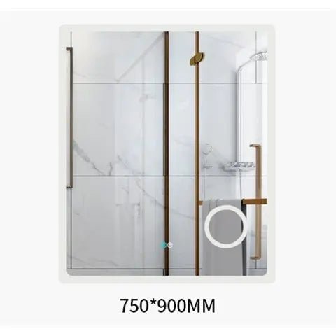 MACEDON Rectangular Frosted edge Frame - Less LED Mirror 600/750/900/1200/1500mm - Hera Bathware750(W)*900(H)mm