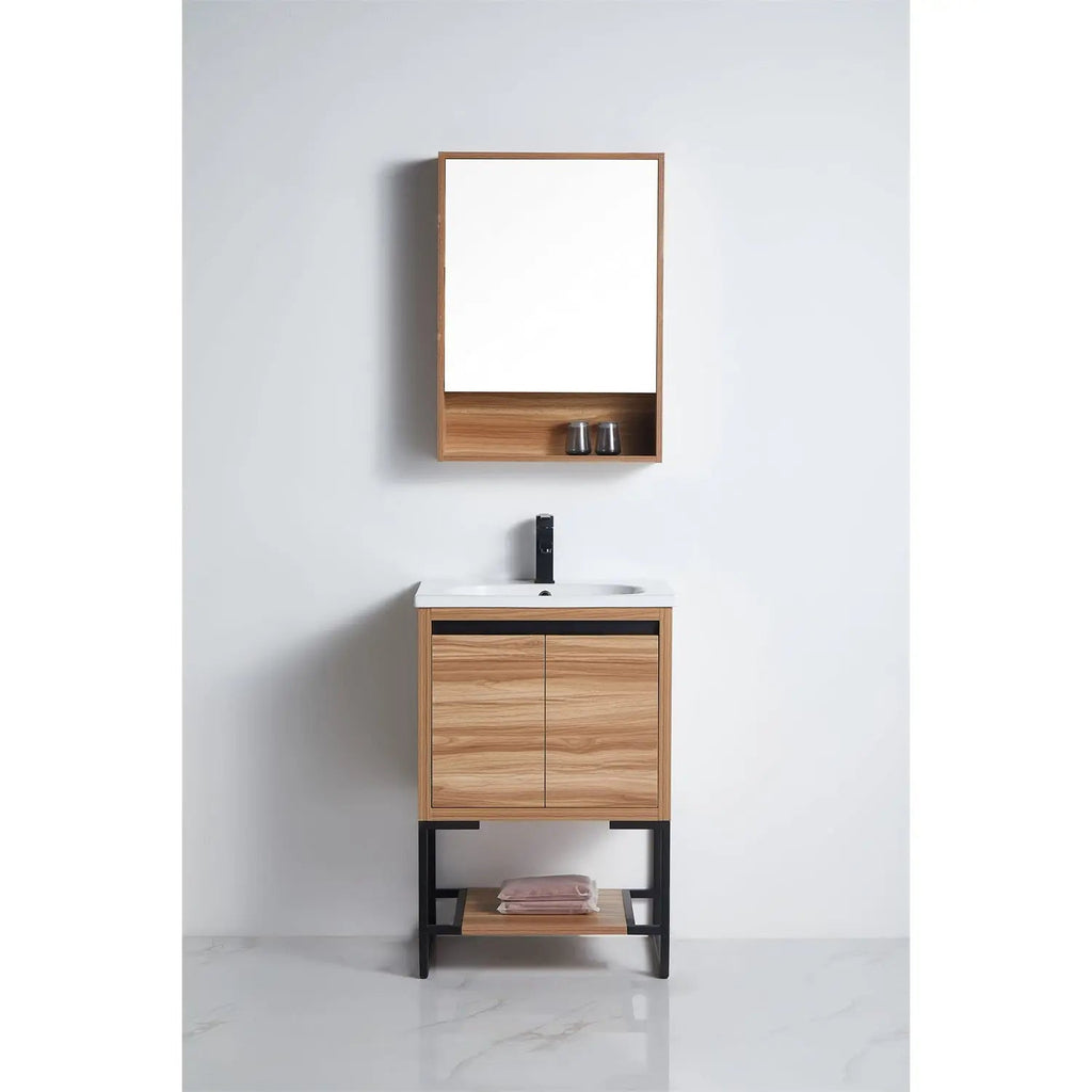 Maple Timber Line Shaving Cabinet - Hera Bathware600mmTimber