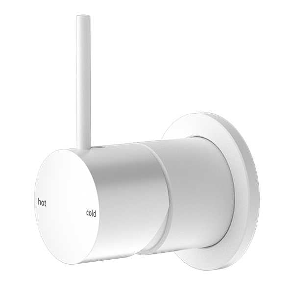 MECCA Shower Mixer Handle Up - Hera BathwareMatte White60mm