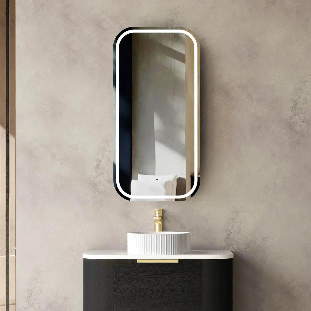 Newport LED Shaving Cabinet | OTTI - Hera BathwareBlack Oak