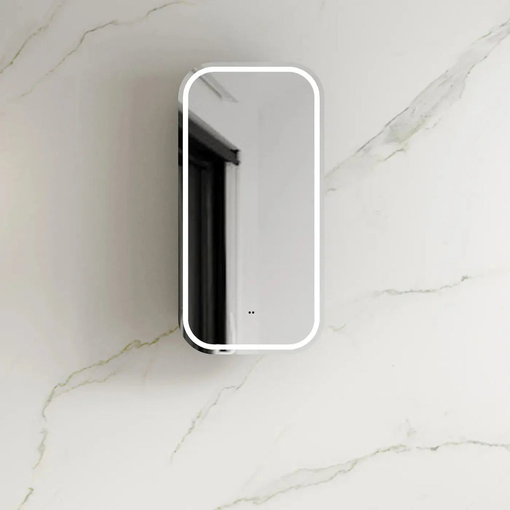 Newport LED Shaving Cabinet | OTTI - Hera BathwareBlack Oak