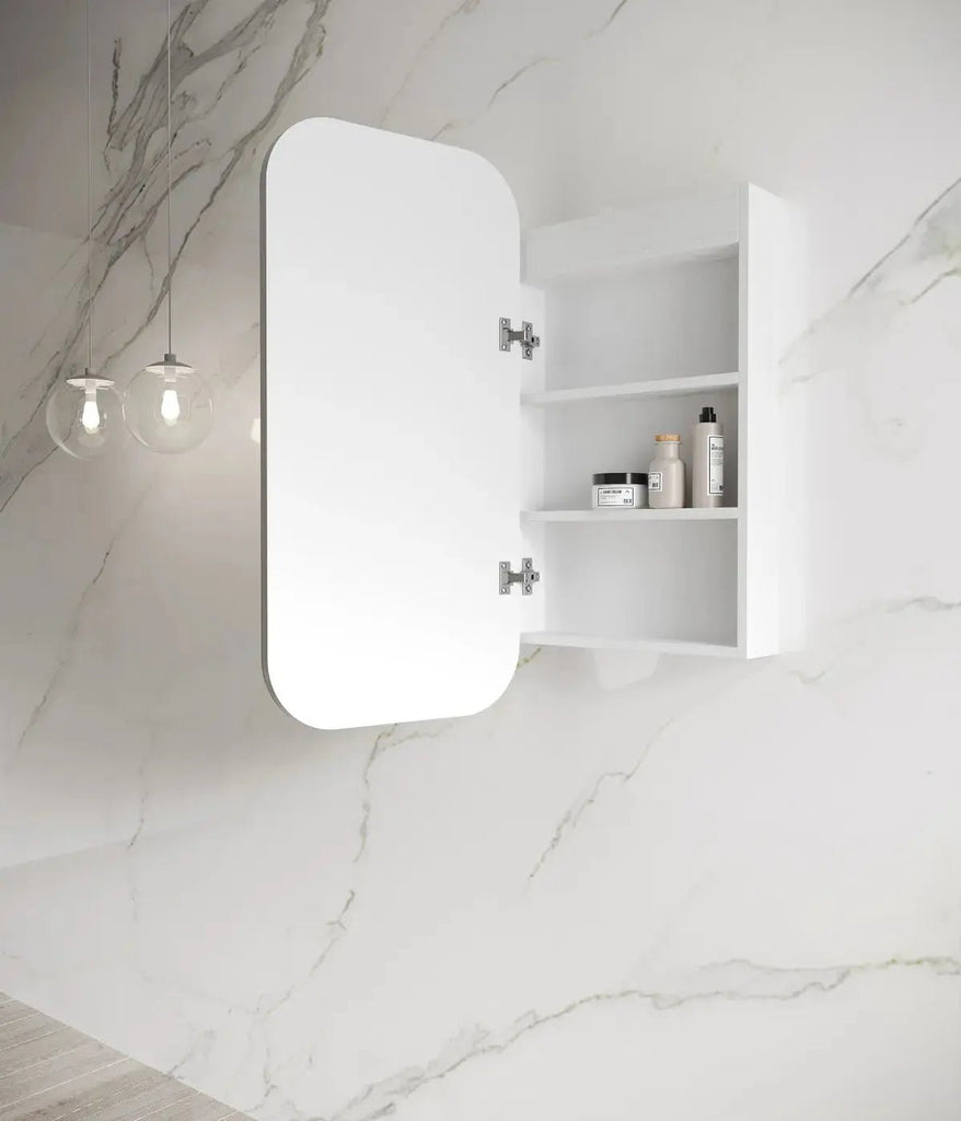 Newport LED Shaving Cabinet | OTTI - Hera BathwareMatte White