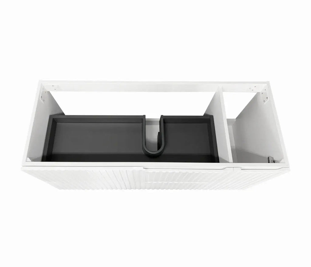 Noosa 1200mm Satin White Wall Hung Vanity - Hera Bathware