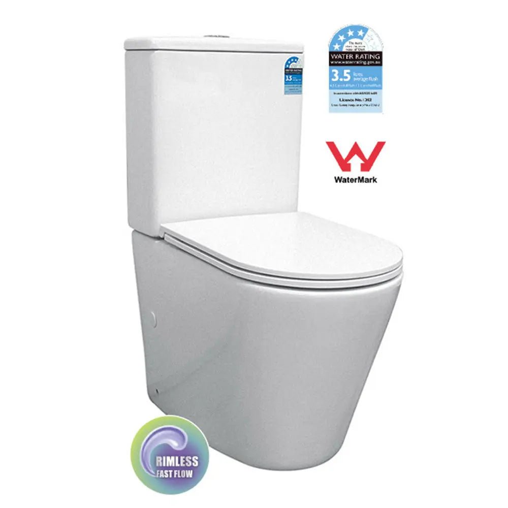 OSLO Back to Wall Rimless Toilet Suite - Hera Bathware