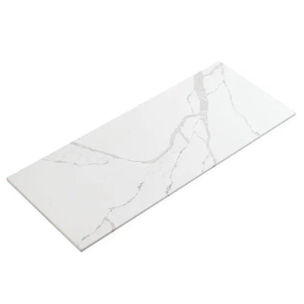 Palis White Flat Stone Top 25mm - Hera BathwareSquare edges600mm