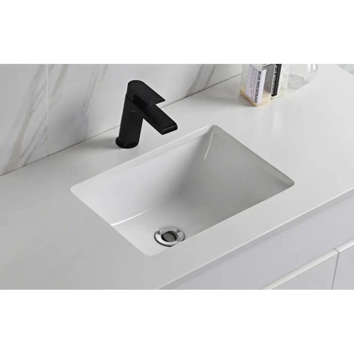 Aulic | | Pure White Stone Top with Undermounted – Hera Bathware