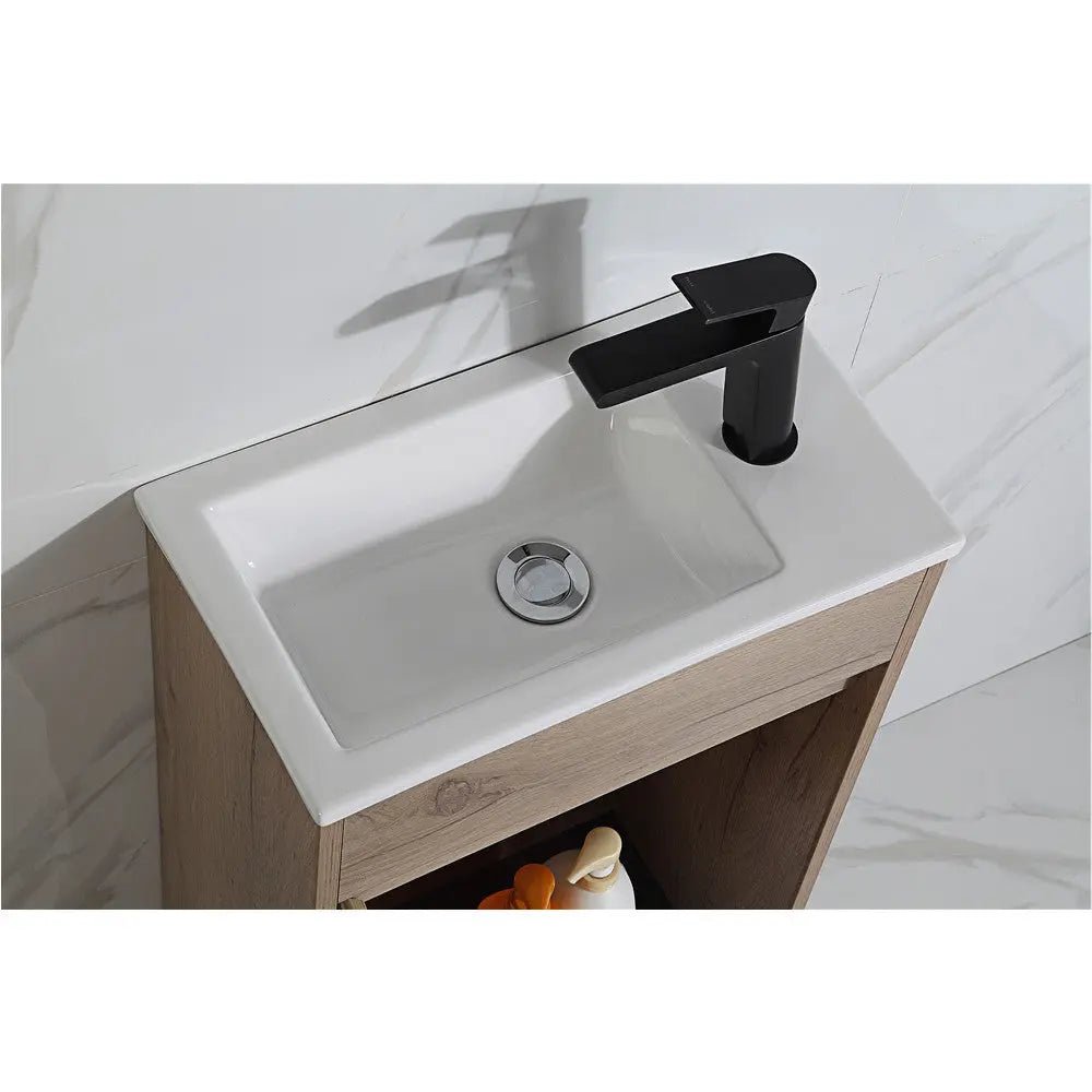Revit Timber Look Free Standing Mini Vanity 465mm - Hera BathwareCabinet Only