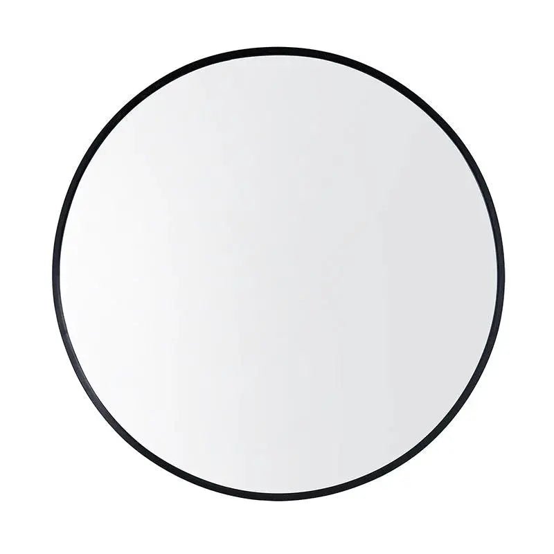 Round Black Aluminium Framed Mirror 600/800mm - Hera BathwareMatte Black600mm