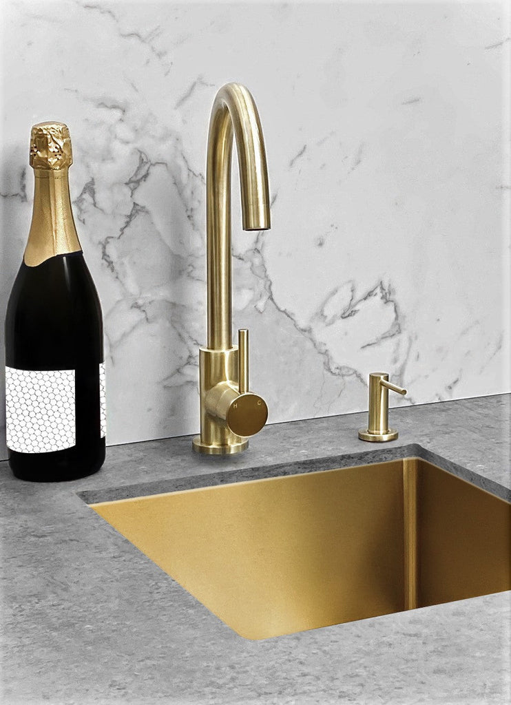 Round Soap Dispenser | Meir - Hera BathwareTiger Bronze