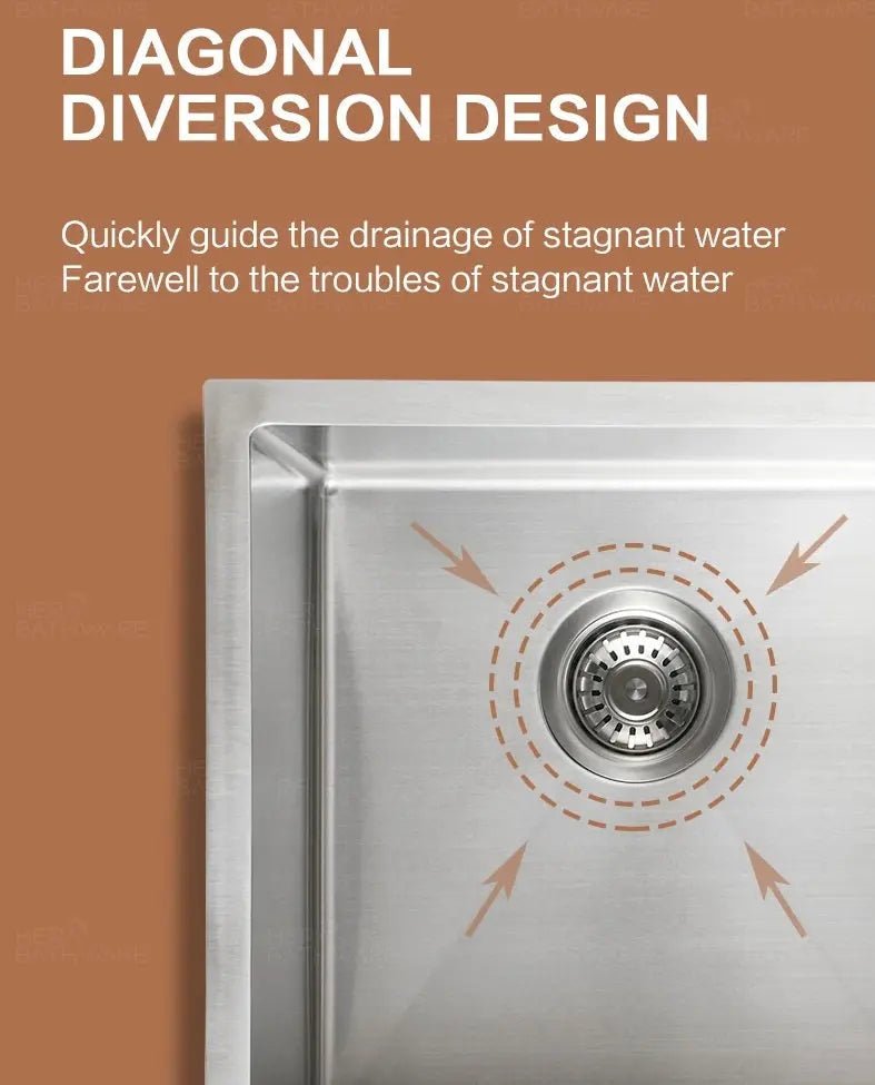 Stainless Steel Kitchen Sink Double Bowls - 770mm - Hera BathwareStainless Steel