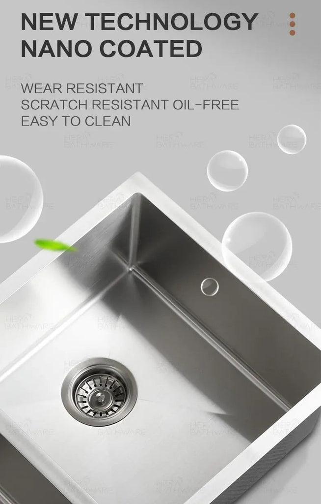Stainless Steel Kitchen Sink Double Bowls - 770mm - Hera BathwareStainless Steel