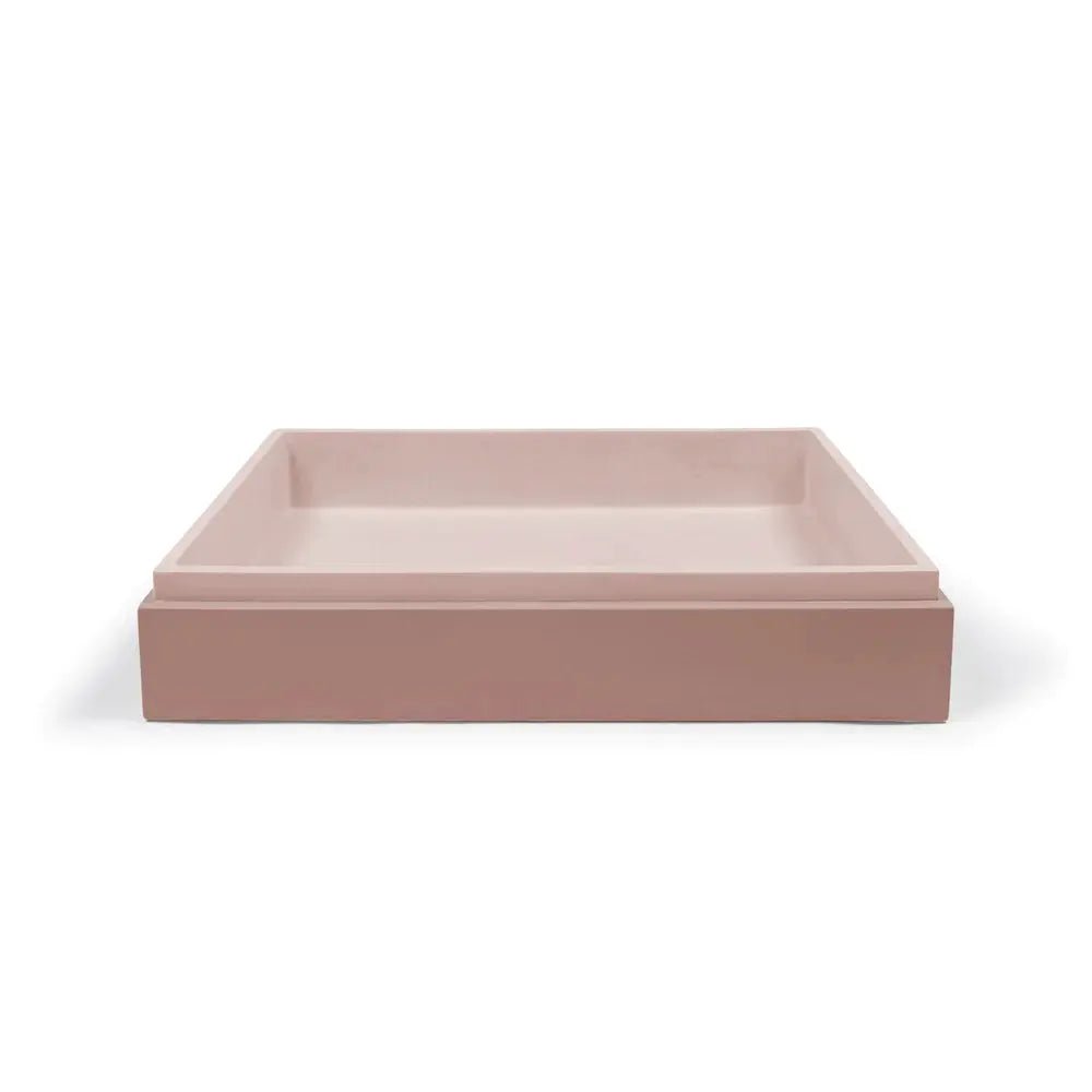 STEPP RECTANGLE BASIN - WALL HUNG - Hera BathwareBlush Pink