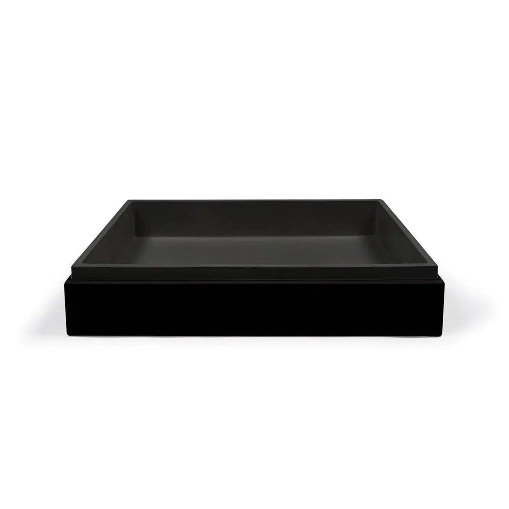 STEPP RECTANGLE BASIN - WALL HUNG - Hera BathwareCharcoal