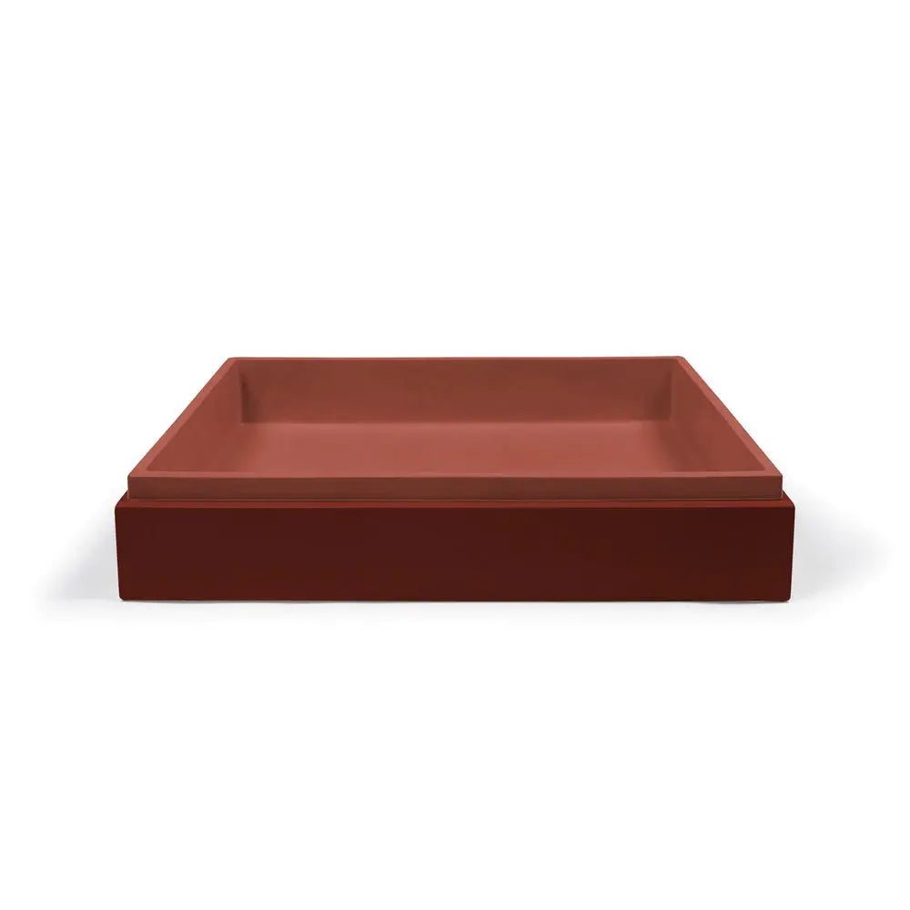 STEPP RECTANGLE BASIN - WALL HUNG - Hera BathwareClay