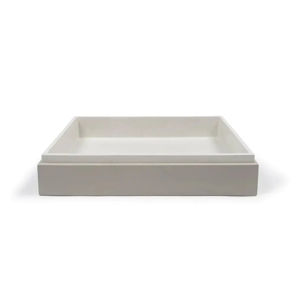 STEPP RECTANGLE BASIN - WALL HUNG - Hera BathwareIvory