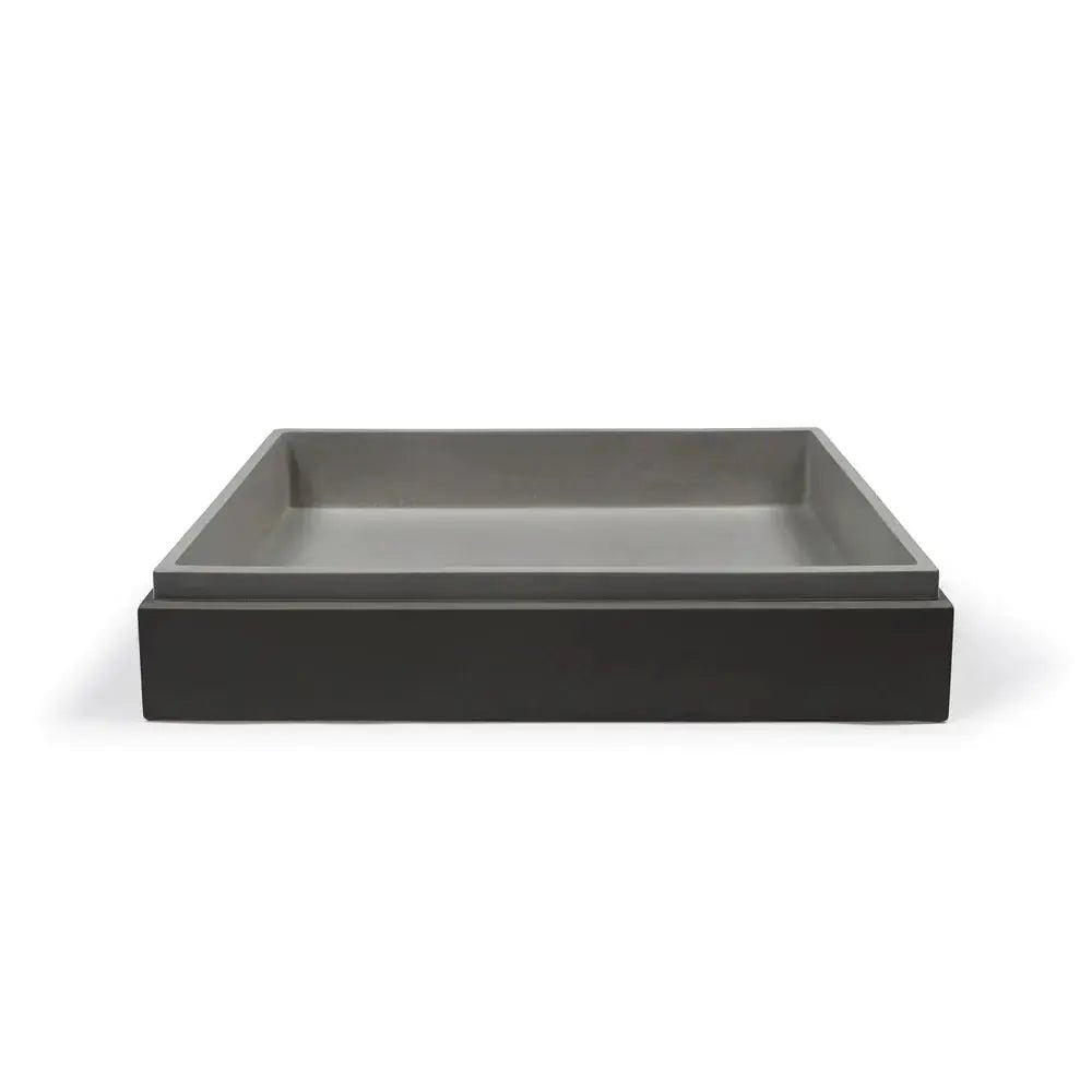 STEPP RECTANGLE BASIN - WALL HUNG - Hera BathwareMidtone Grey