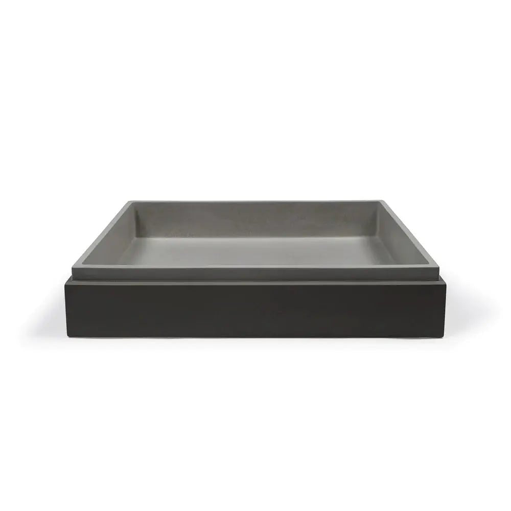 STEPP RECTANGLE BASIN - WALL HUNG - Hera BathwareMidtone Grey